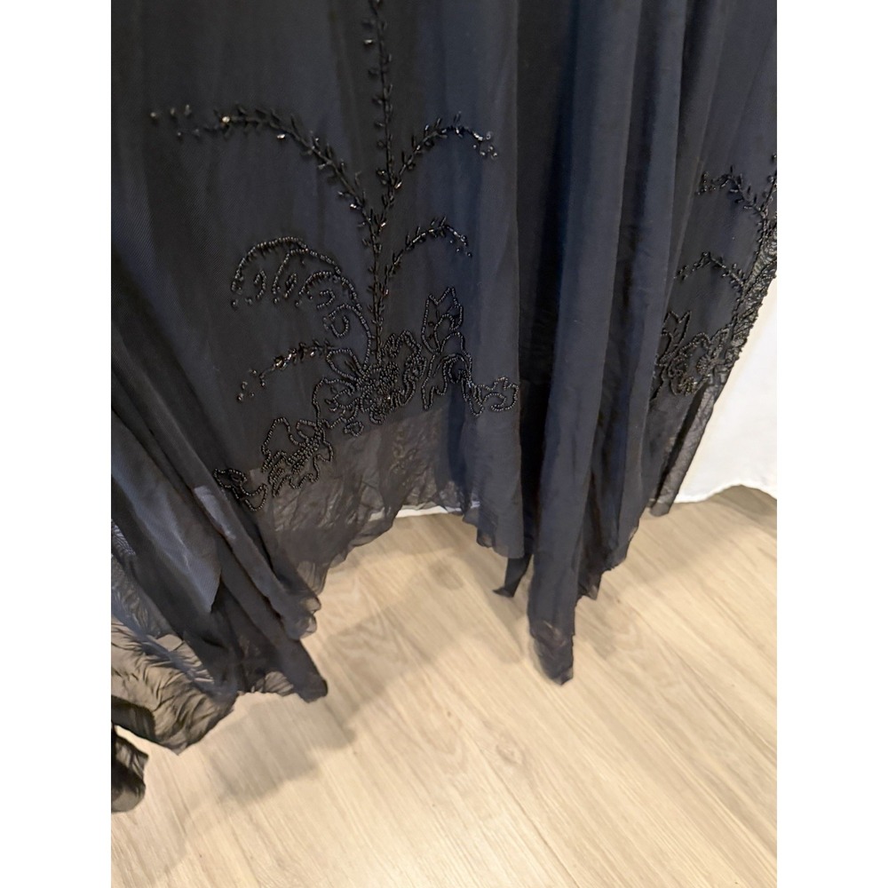 Lane Bryant Vintage Style Black Beaded Flapper Dress Great Gatsby/cocktail Sz16 - Picture 11 of 11